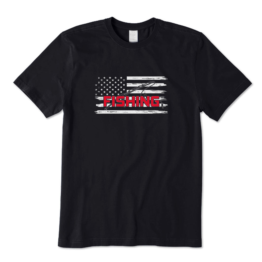 American Flag Fishing T-Shirt