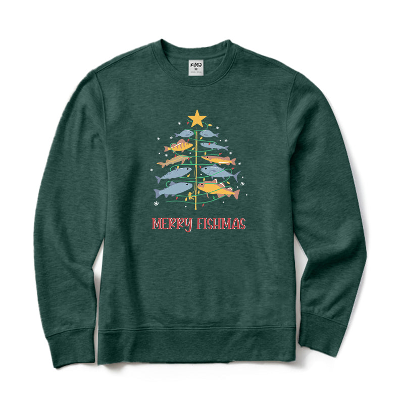 Merry Fishmas Crewneck Sweatshirt