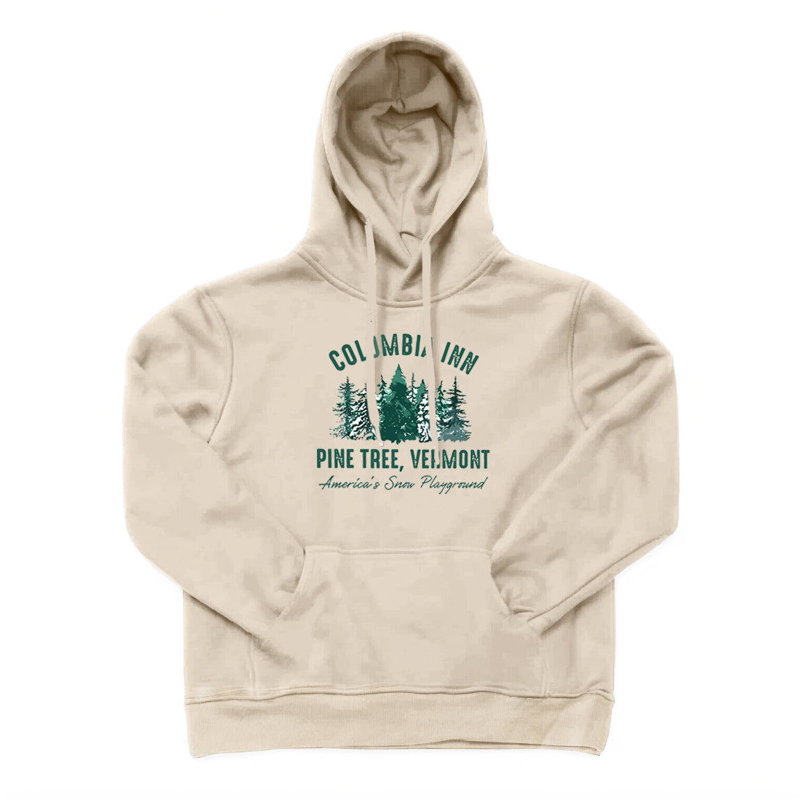 Christmas Columbia Inn Pine Tree Vermont Hoodie