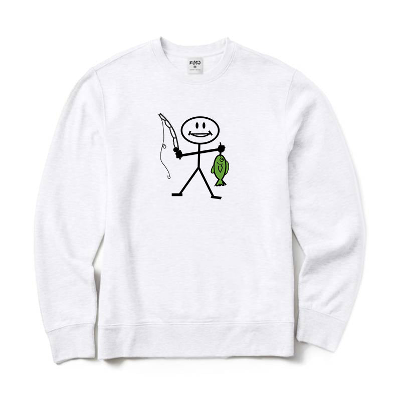 Happy Fishing Crewneck Sweatshirt