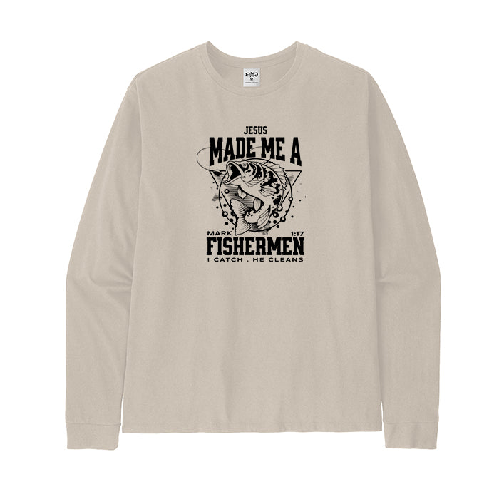 Jesus Made Me A Fishermen Long Sleeve T-Shirt