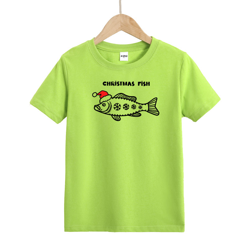 Christmas Fish Kid's T-Shirts