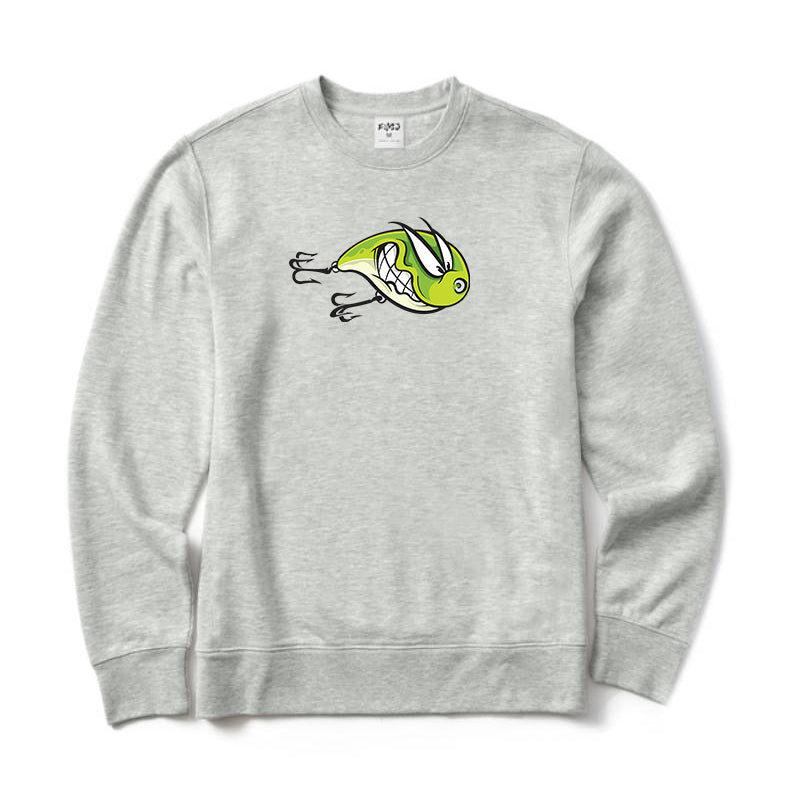 Angry Fishing Lure Crewneck Sweatshirt