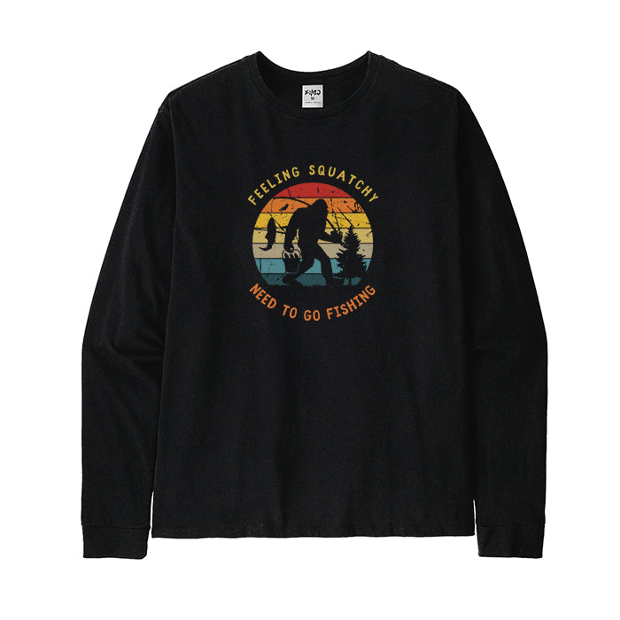 Bigfoot Fishing Long Sleeve T-Shirt