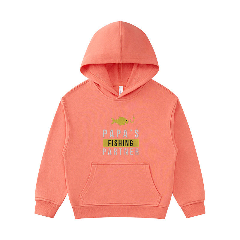 Papa's Fishing Partner Kid's Hoodie