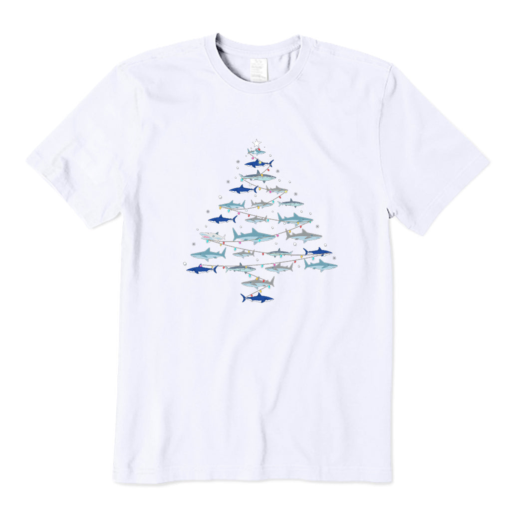 Christmas Shark Tree T-Shirt