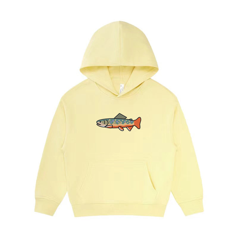 Happy Brook Trout Kid's Hoodie