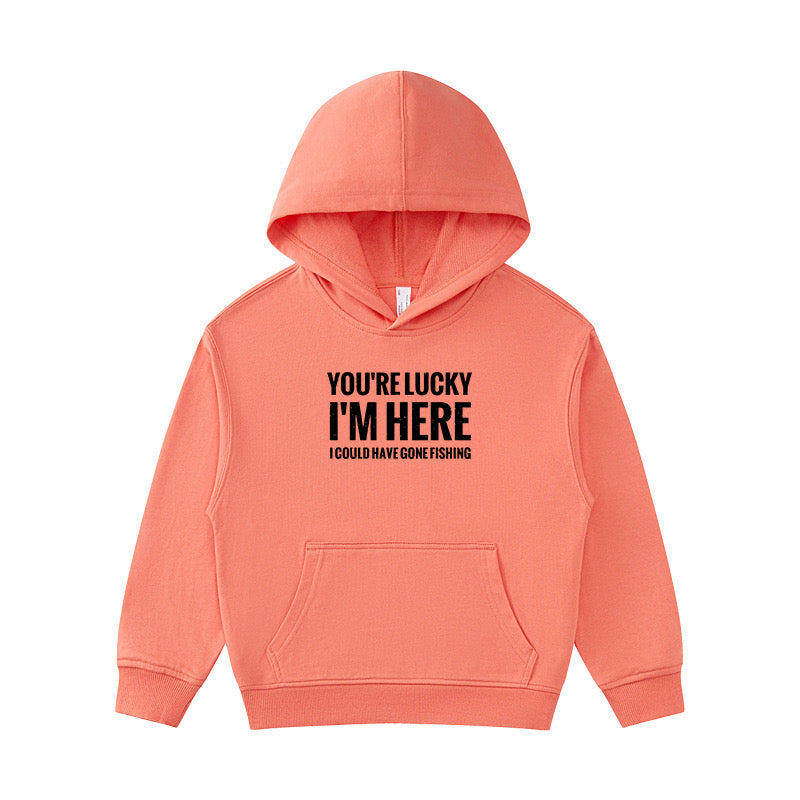 I Could Have Gone Fishing Kid's Hoodie