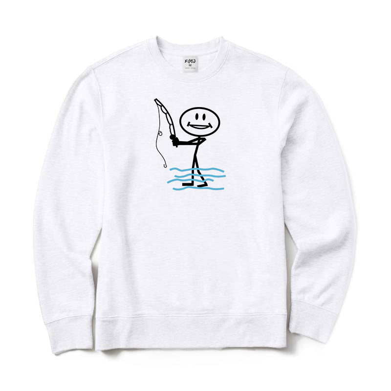 Happy Fishing Crewneck Sweatshirt