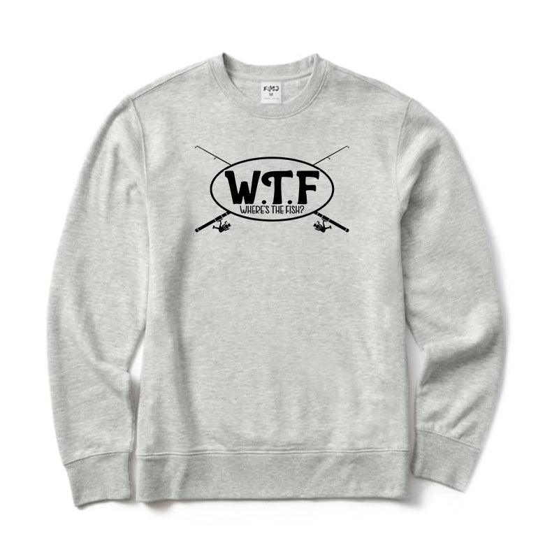 WTF Where Is The Fish Crewneck Sweatshirt