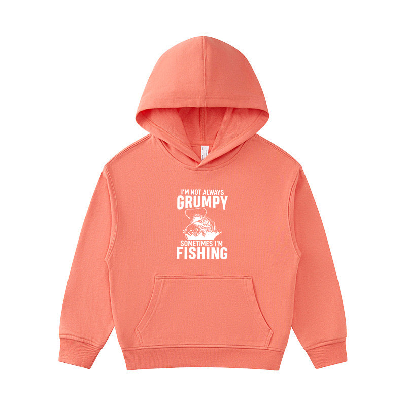 I'm Not Always Grumpy Sometimes I'm Fishing Kid's Hoodie