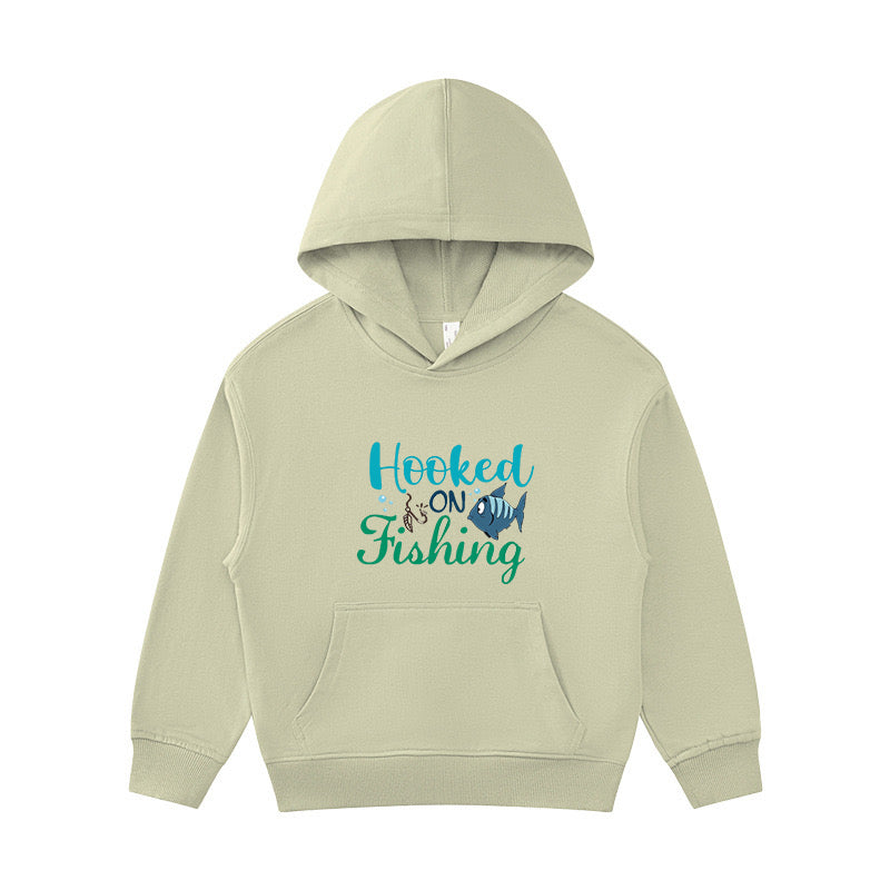 Hooked On Fishing Kid's Hoodie