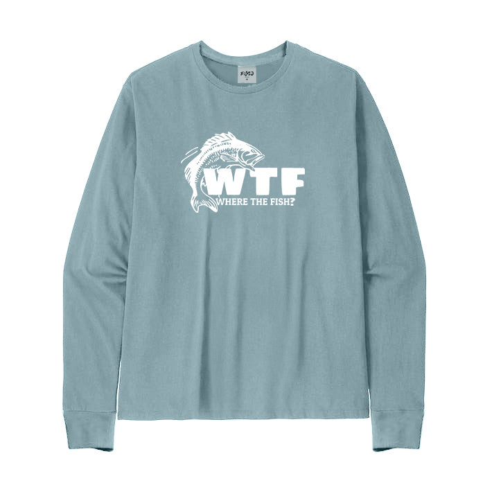 WTF Where's The Fish? Long Sleeve T-Shirt