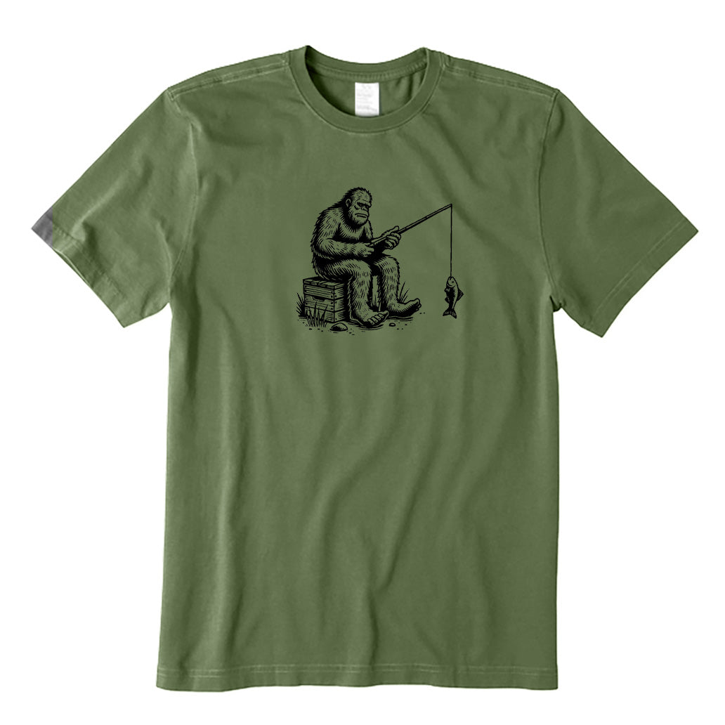 Bigfoot Fishing T-Shirt