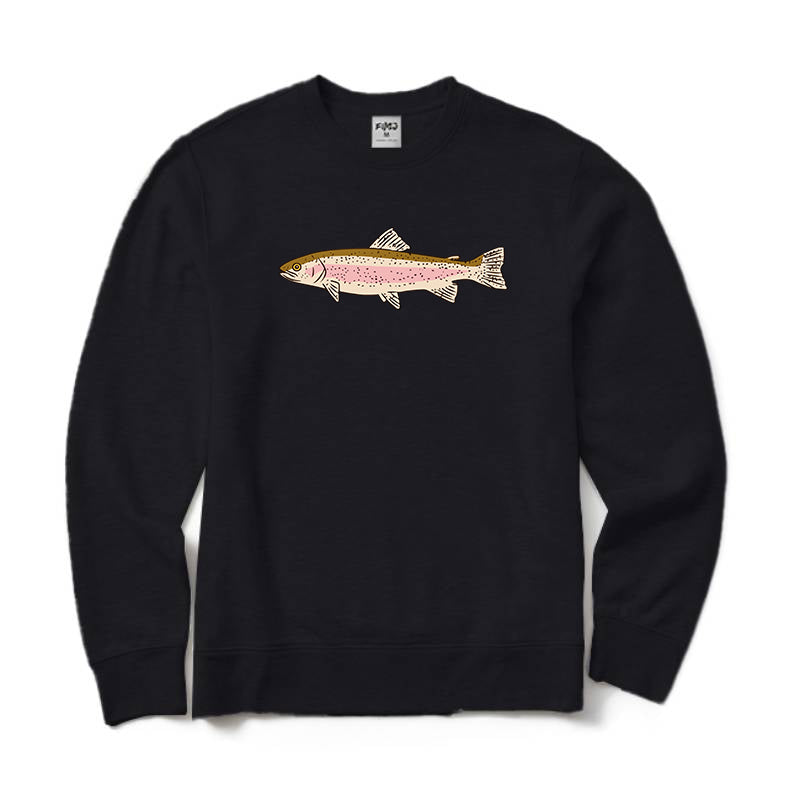 Trout Fishing Crewneck Sweatshirt