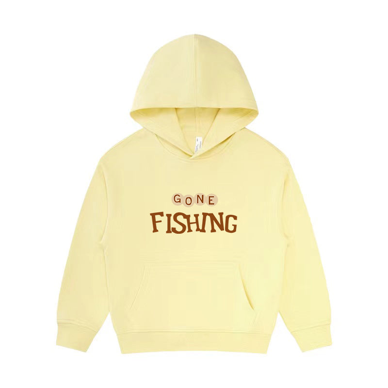 Gone Fishing Kid's Hoodie