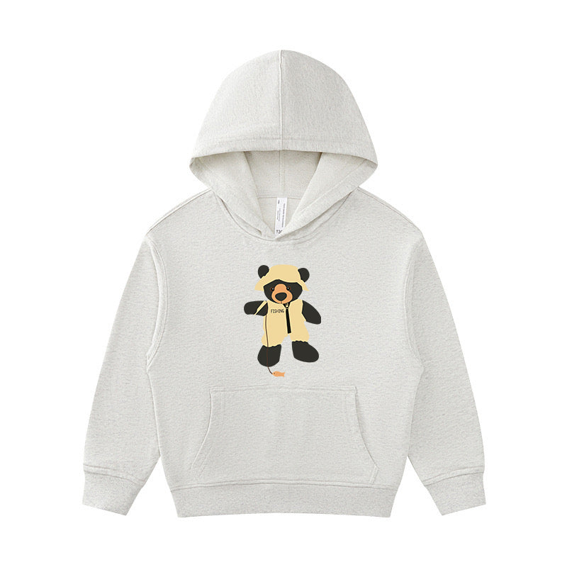 Little Bear Fishing Kid's Hoodie