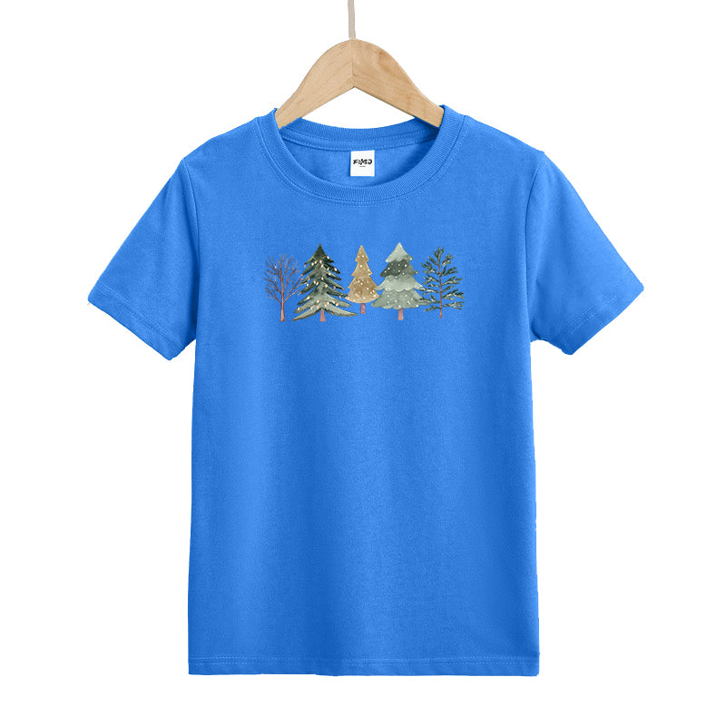 Merry and Bright Trees Kid's T-Shirts