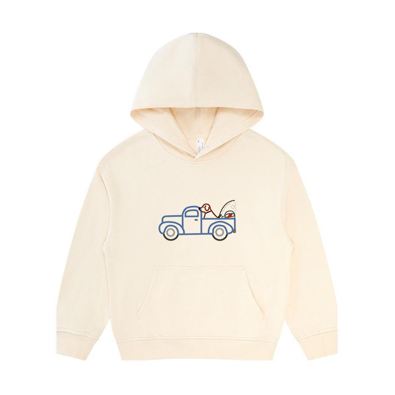 Gone Fishing Kid's Hoodie