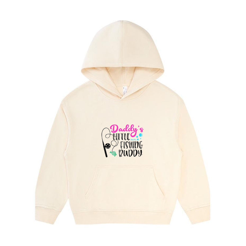 Daddy's Fishing Buddy Girls Kid's Hoodie