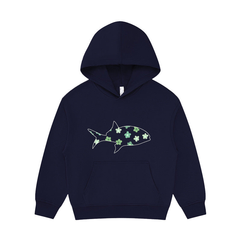 Flower Fish Kid's Hoodie