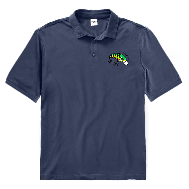 Funny Fishing Lure Polo Shirt