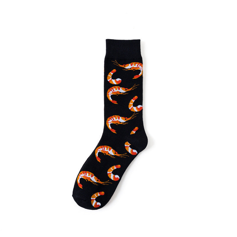 Shrimp Casual Daily Socks 1 Pack