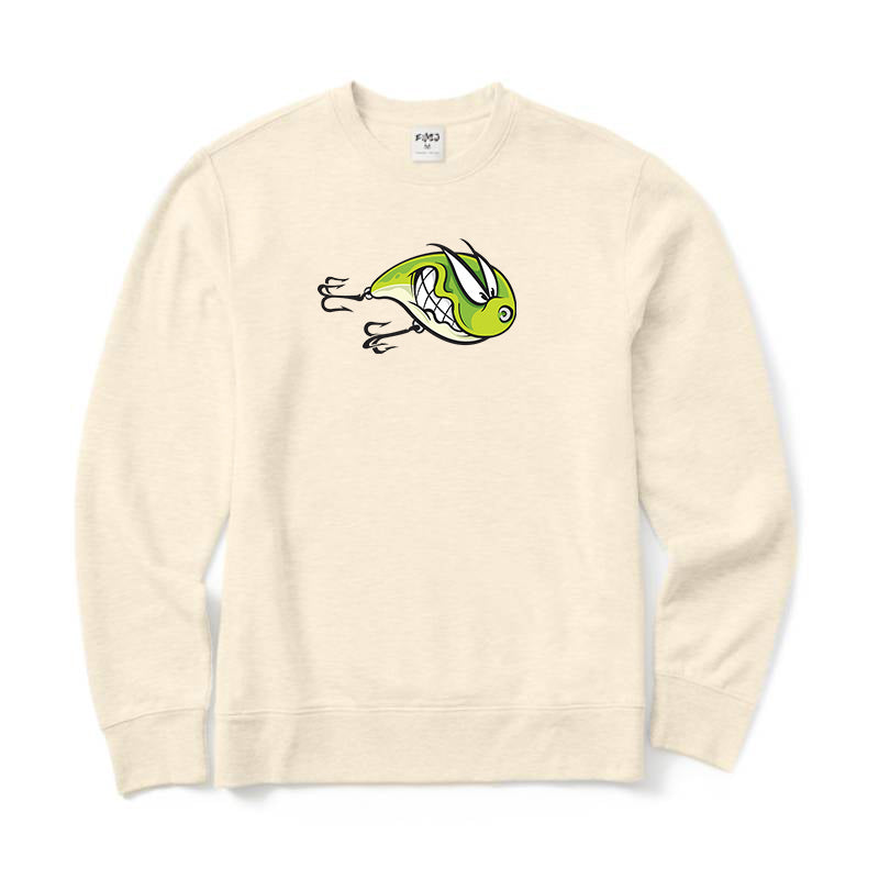 Angry Fishing Lure Crewneck Sweatshirt