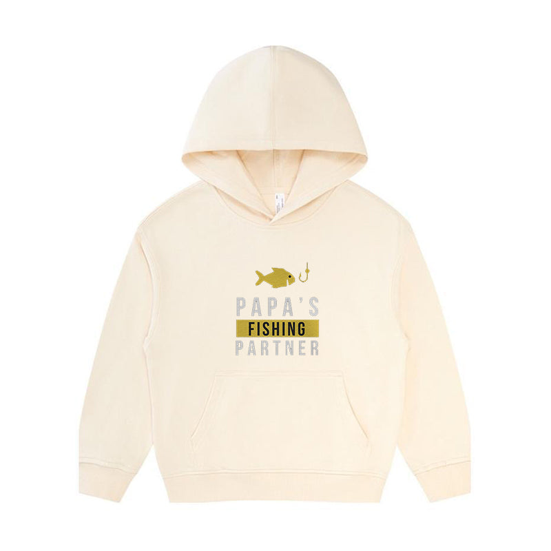 Papa's Fishing Partner Kid's Hoodie