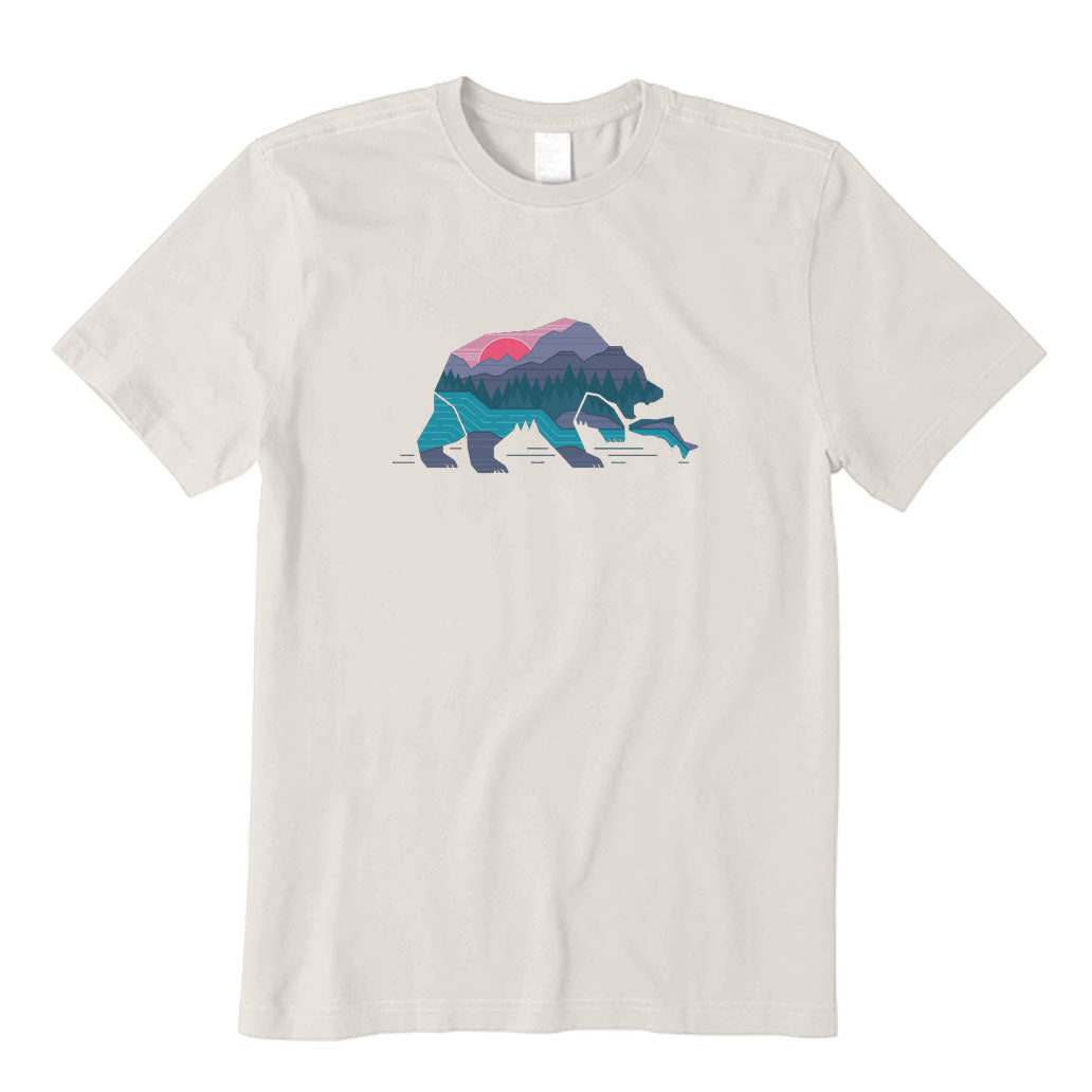 Bear Catching Fish T-Shirt