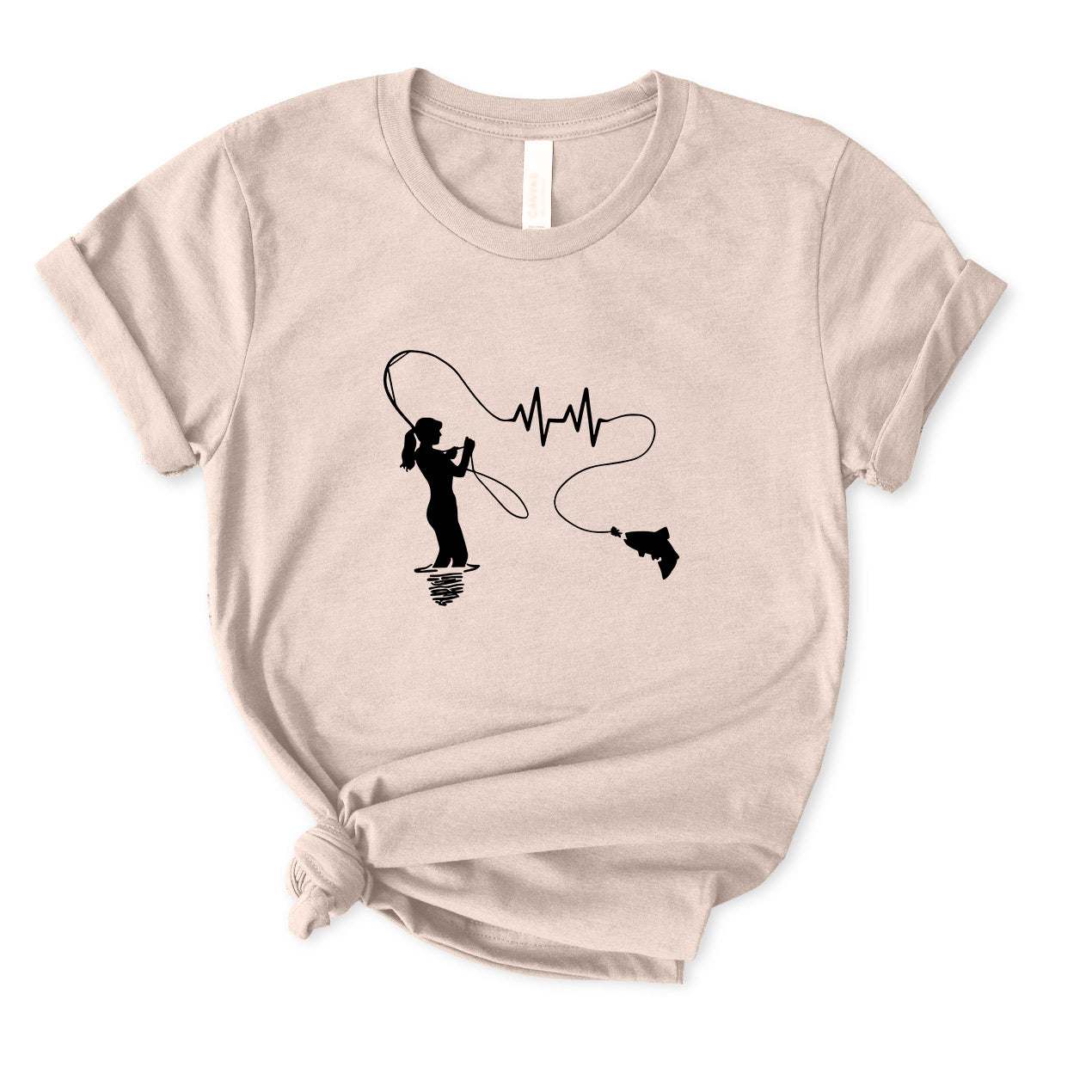 Girls Fish Too Salmon T-Shirt for Women