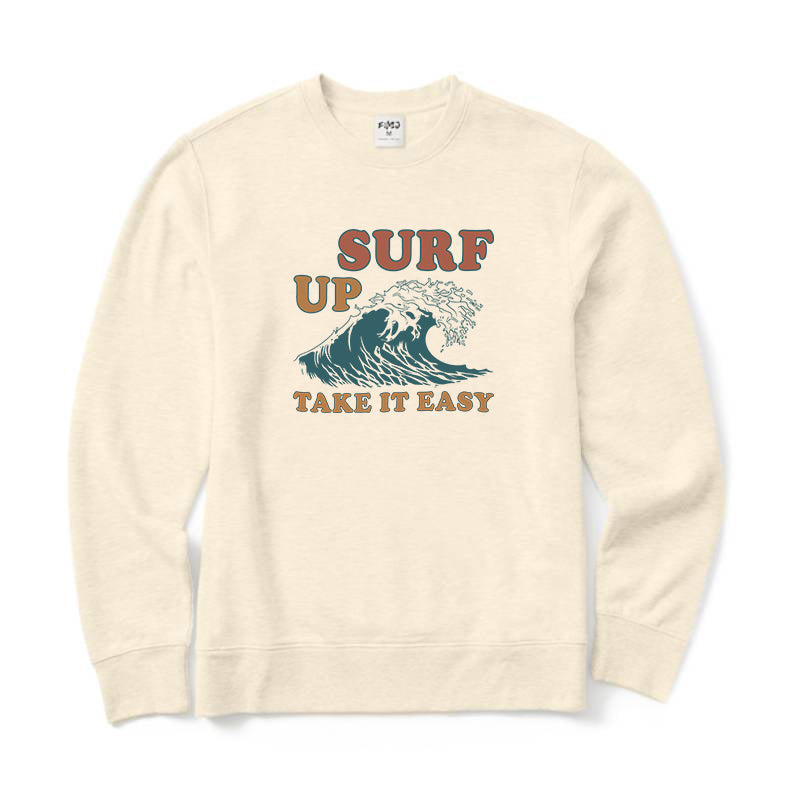 Surf Up Take It Easy Crewneck Sweatshirt