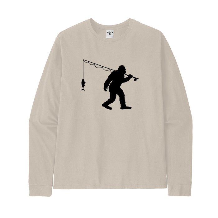 Bigfoot Fishing Long Sleeve T-Shirt