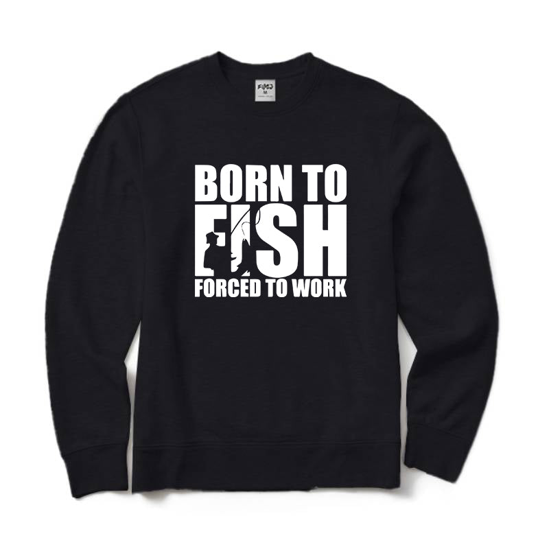 Born To Fish Crewneck Sweatshirt