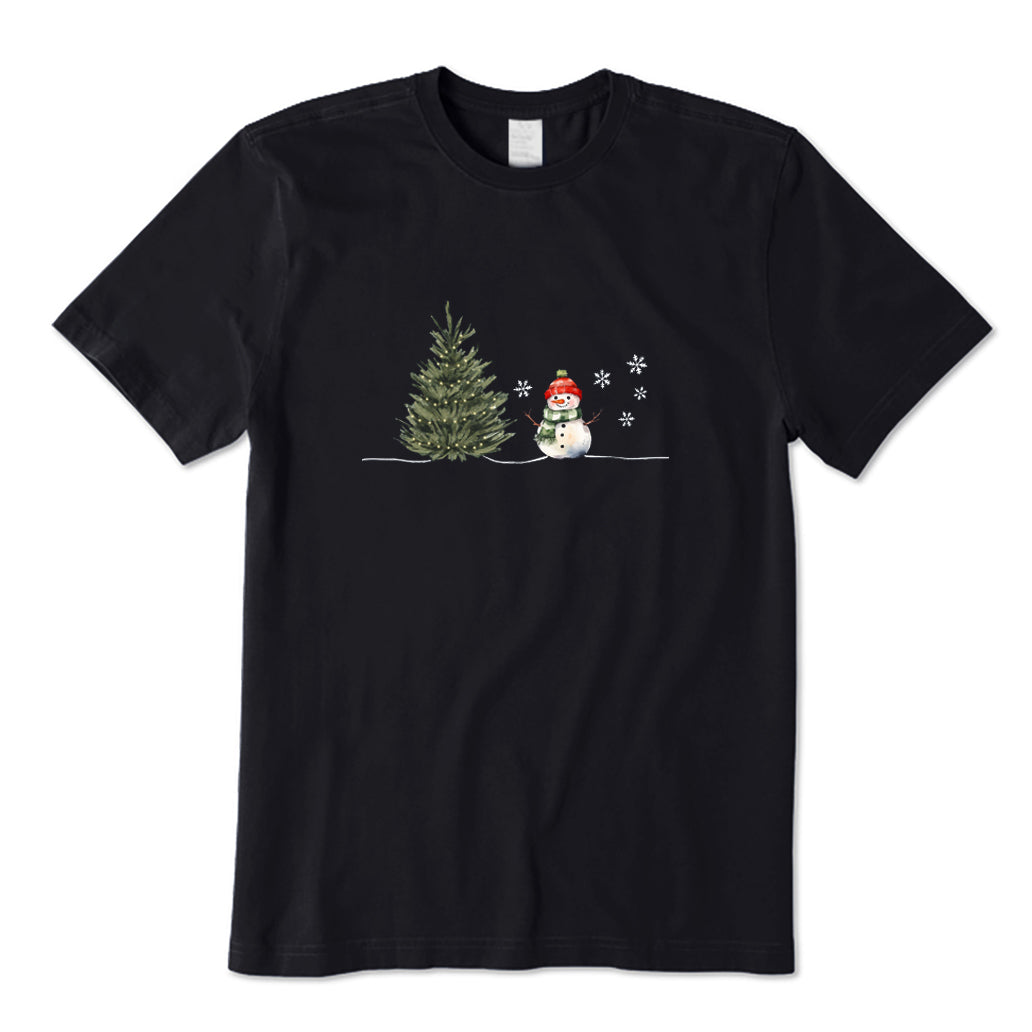 Christmas Tree and Snowman T-Shirt