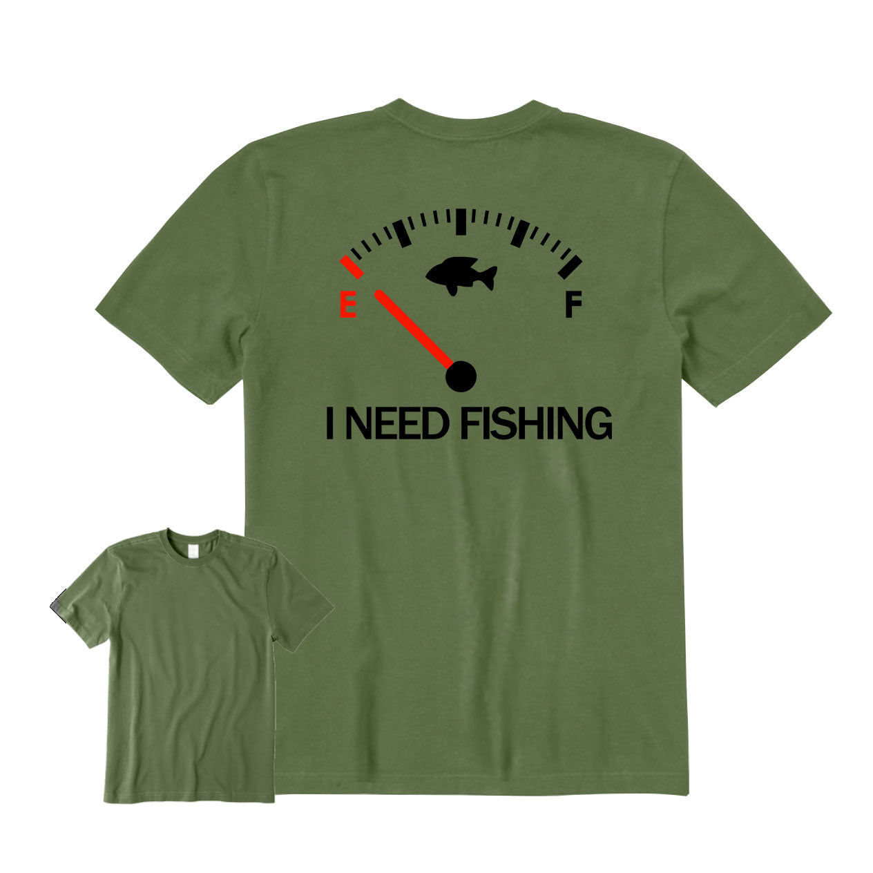 I Need Fishing Back Graphic T-Shirt