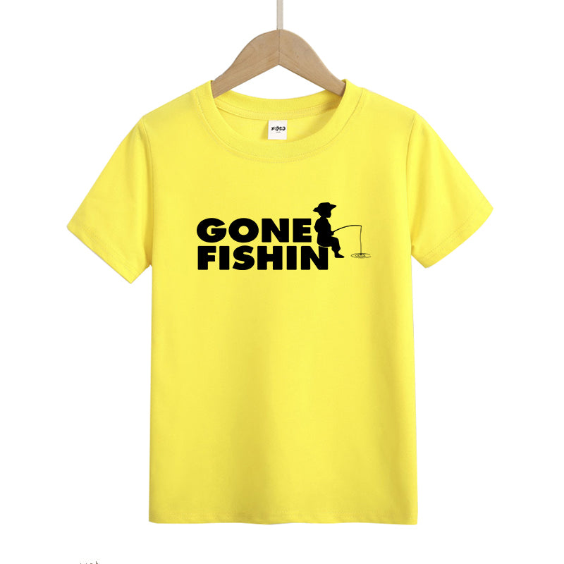 Gone Fishing Kid's T-Shirts