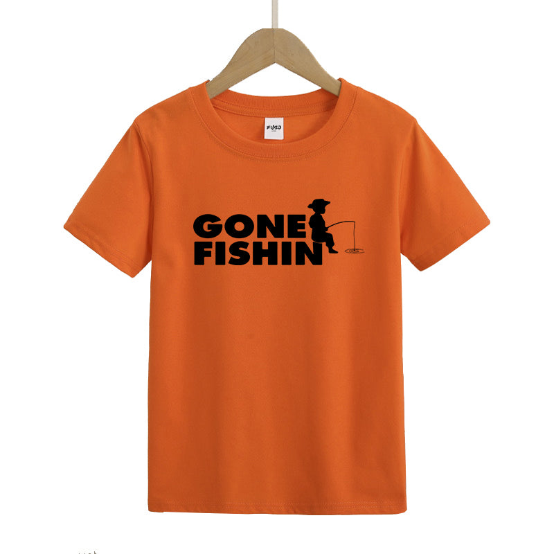 Gone Fishing Kid's T-Shirts