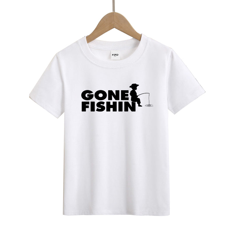 Gone Fishing Kid's T-Shirts