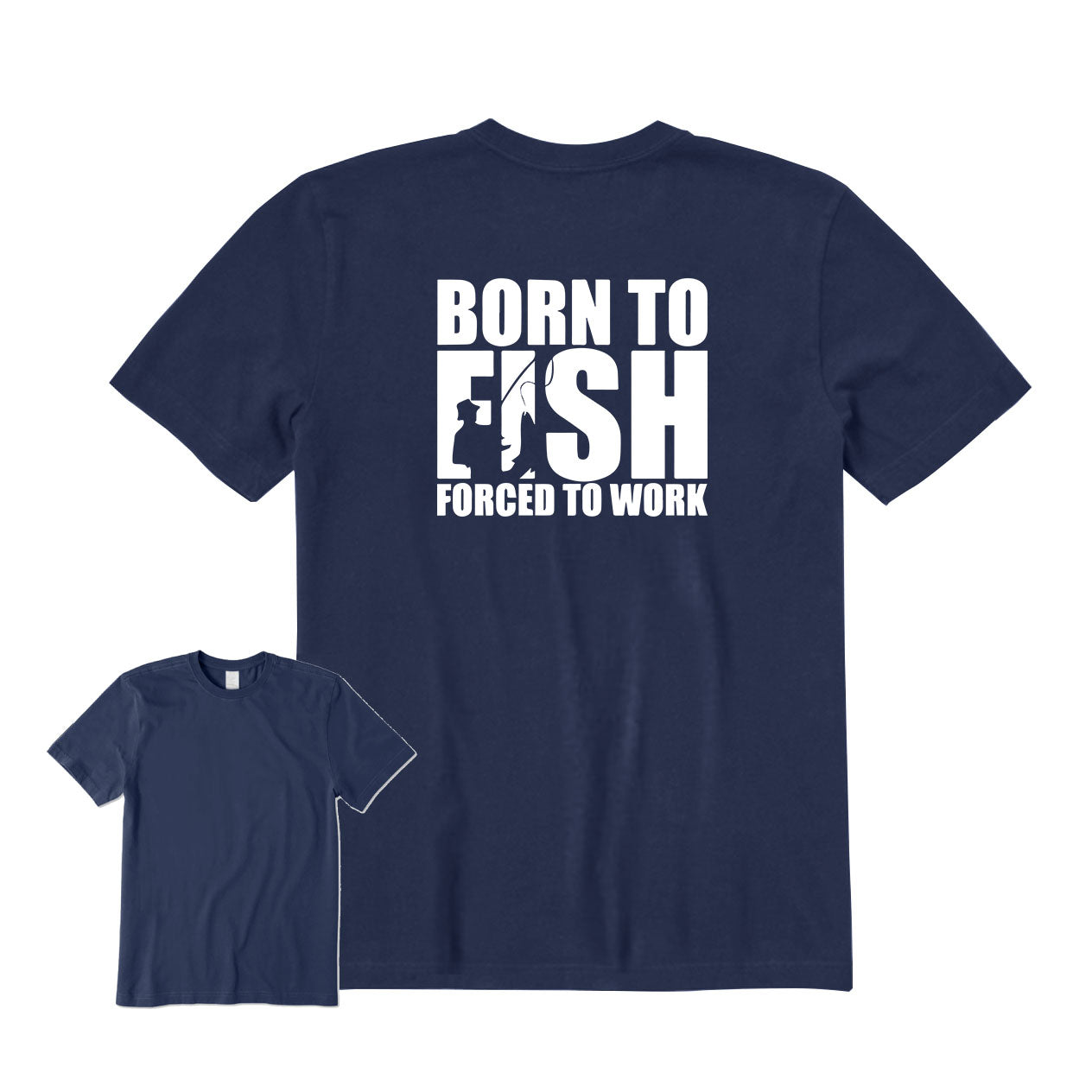 Born To Fish Back Graphic T-Shirt