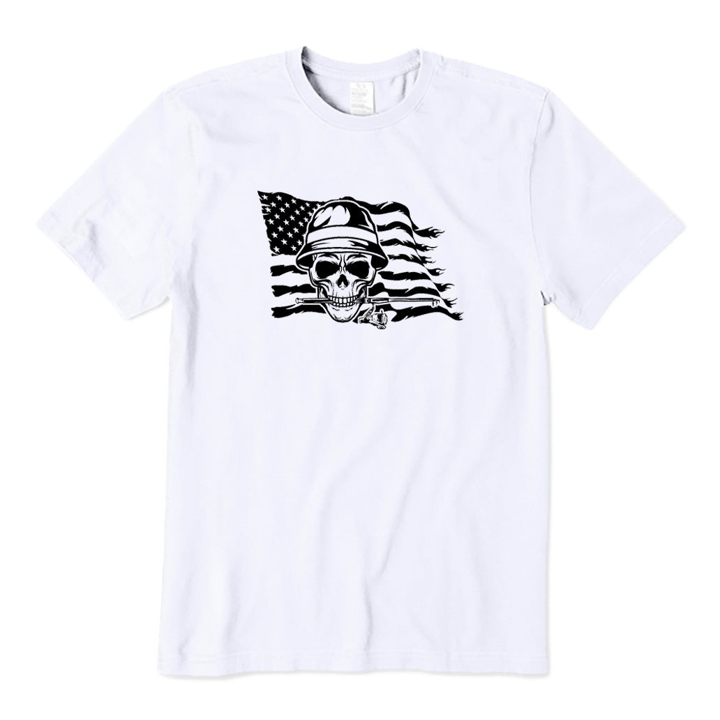 US Skull Fishing T-Shirt