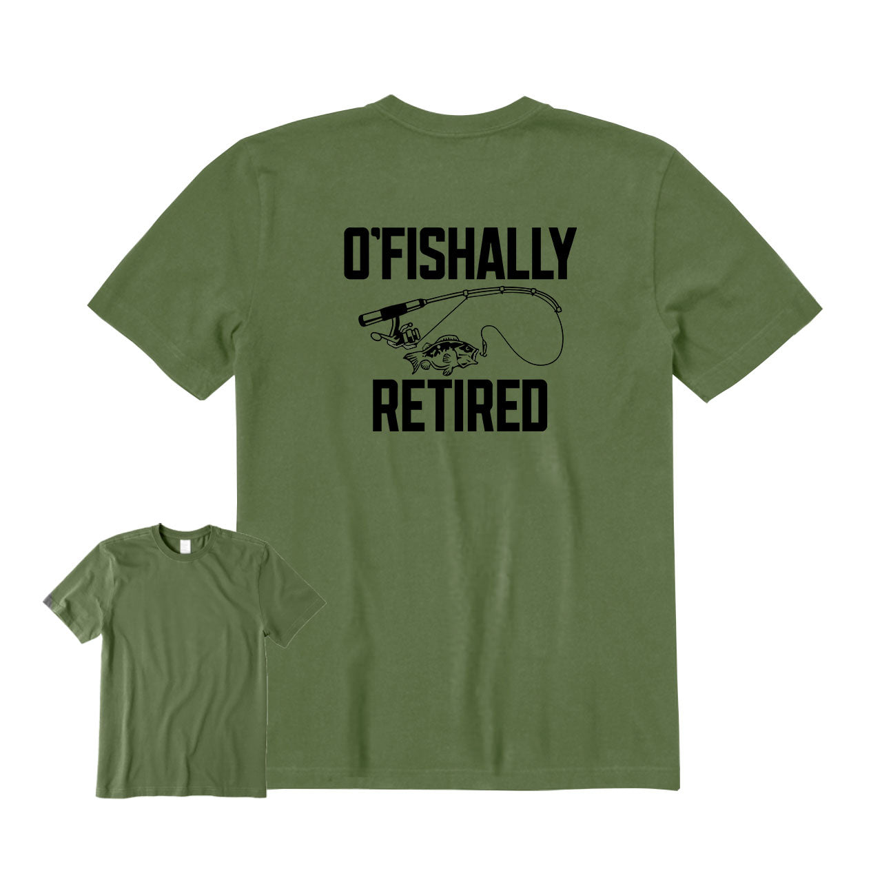 O'fishally Retired Back Graphic T-Shirt