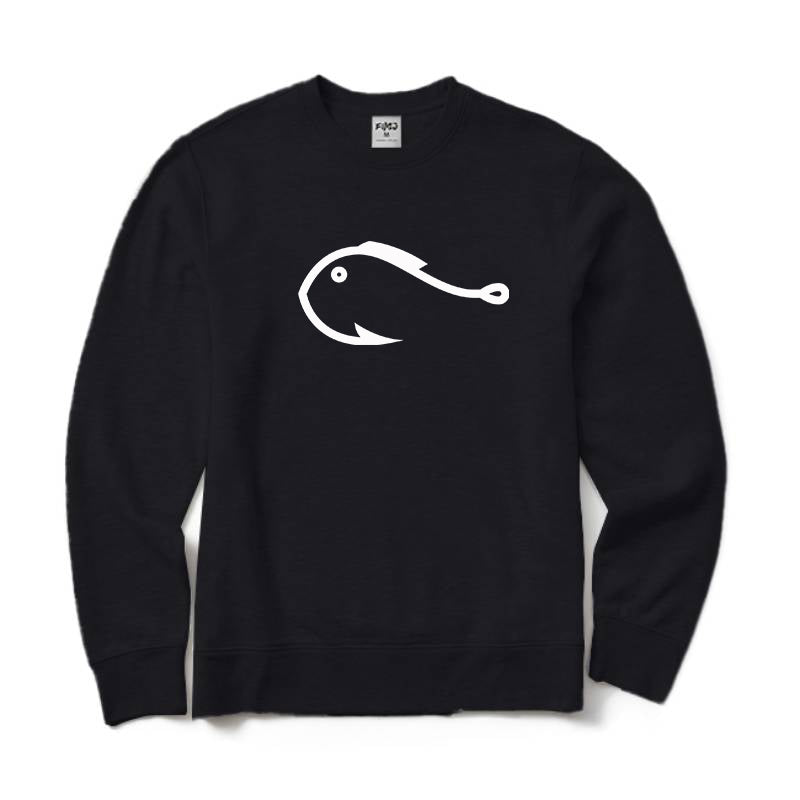 Fishing Hook Fish Crewneck Sweatshirt