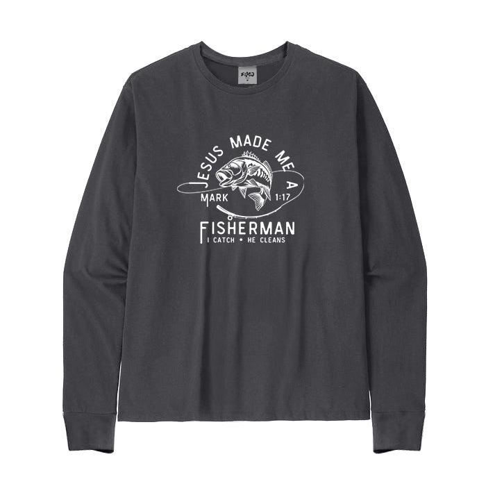 Jesus Made Me A Fisherman Long Sleeve T-Shirt