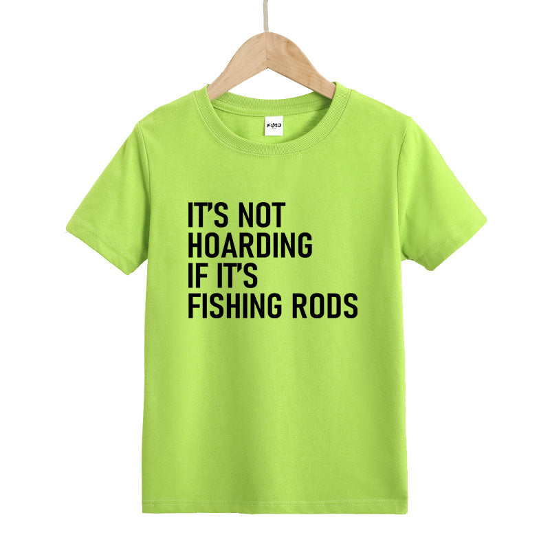 It's Not Hoarding If It's Fishing Rods Kid's T-Shirts