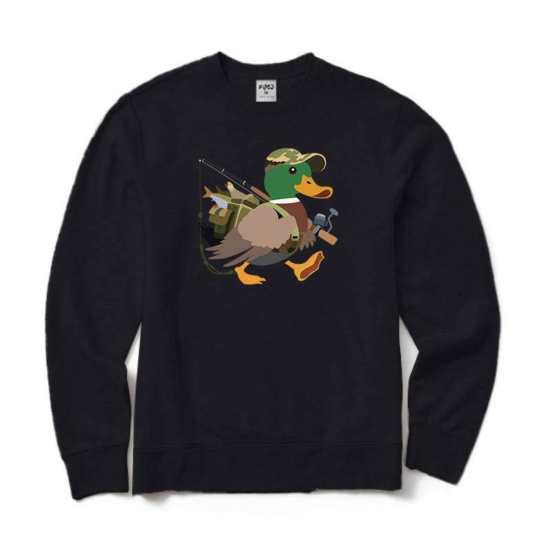 Duck Fishing Crewneck Sweatshirt