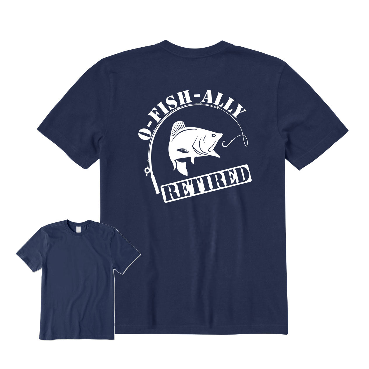 Ofishally Retired  Back Graphic T-Shirt