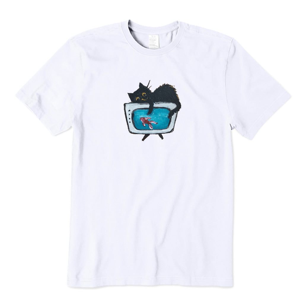 Cats and Fish on TV T-Shirt