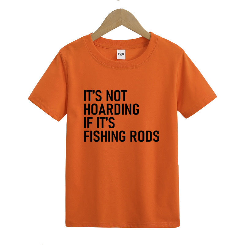 It's Not Hoarding If It's Fishing Rods Kid's T-Shirts