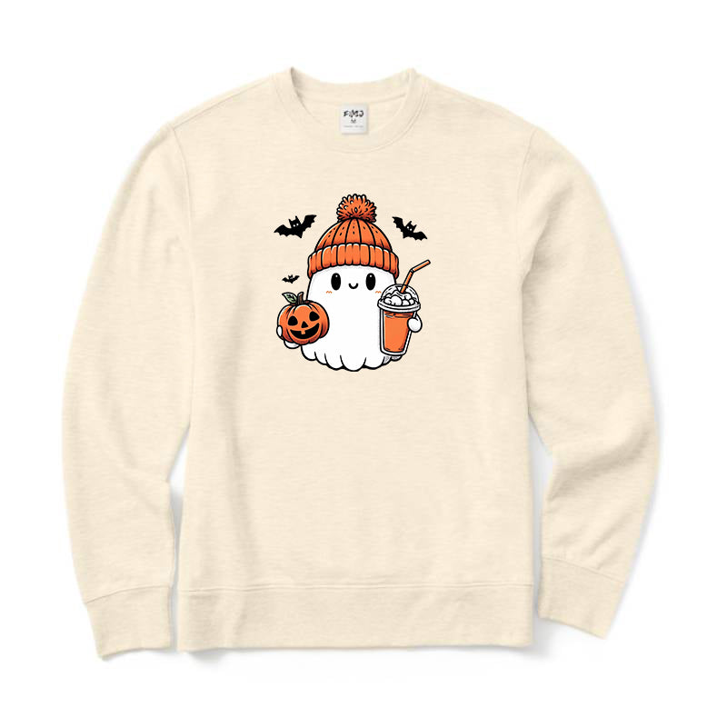 Halloween Cute Ghost Crewneck Sweatshirt